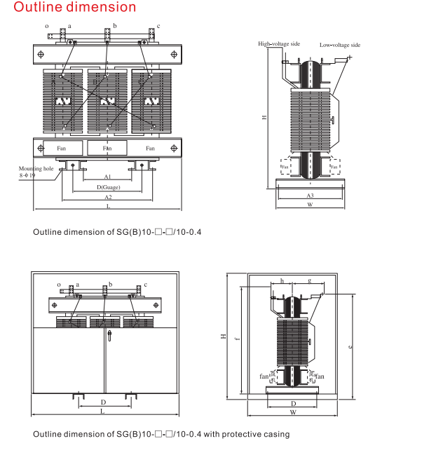 SCBH15 Amorphous Alloy Dry Type Transformer